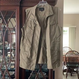 NWOT Banana Republic Green Military Vest